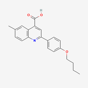 2-(4-butoxyphenyl)-6-methyl-4-quinolinecarboxylic acid