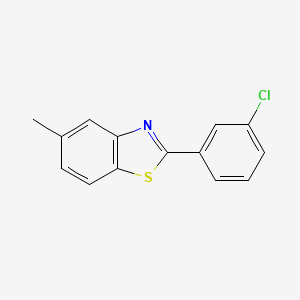 2-(3-Chlorophenyl)-5-methylbenzo[d]thiazole