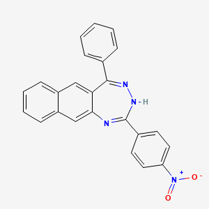 2-(4-nitrophenyl)-5-phenyl-3H-naphtho[2,3-e][1,2,4]triazepine