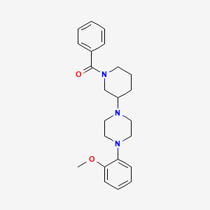 molecular formula C23H29N3O2 B5969133 1-(1-benzoyl-3-piperidinyl)-4-(2-methoxyphenyl)piperazine 