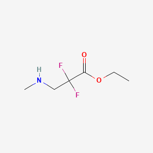 Ethyl 2,2-difluoro-3-(methylamino)propanoate