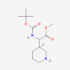 Methyl 2-(boc-amino)-2-(3-piperidyl)acetate