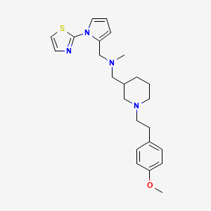 ({1-[2-(4-methoxyphenyl)ethyl]-3-piperidinyl}methyl)methyl{[1-(1,3-thiazol-2-yl)-1H-pyrrol-2-yl]methyl}amine