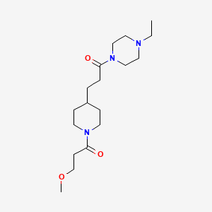 1-ethyl-4-{3-[1-(3-methoxypropanoyl)-4-piperidinyl]propanoyl}piperazine