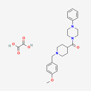 1-{[1-(4-methoxybenzyl)-4-piperidinyl]carbonyl}-4-phenylpiperazine oxalate