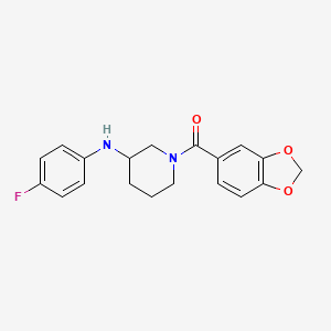 1-(1,3-benzodioxol-5-ylcarbonyl)-N-(4-fluorophenyl)-3-piperidinamine