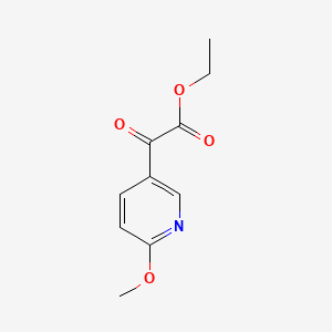 molecular formula C10H11NO4 B596919 Ethyl 2-(6-Methoxy-3-pyridyl)-2-oxoacetate CAS No. 1280197-11-6