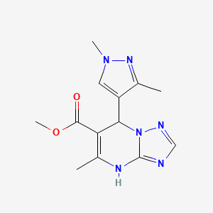 methyl 7-(1,3-dimethyl-1H-pyrazol-4-yl)-5-methyl-4,7-dihydro[1,2,4]triazolo[1,5-a]pyrimidine-6-carboxylate