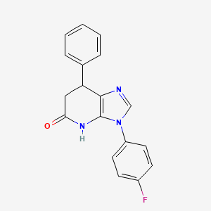 3-(4-fluorophenyl)-7-phenyl-3,4,6,7-tetrahydro-5H-imidazo[4,5-b]pyridin-5-one