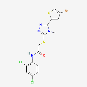 2-{[5-(4-bromo-2-thienyl)-4-methyl-4H-1,2,4-triazol-3-yl]thio}-N-(2,4-dichlorophenyl)acetamide