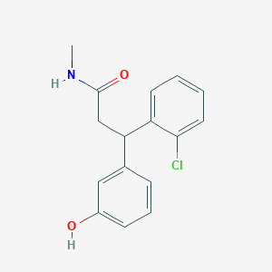 3-(2-chlorophenyl)-3-(3-hydroxyphenyl)-N-methylpropanamide