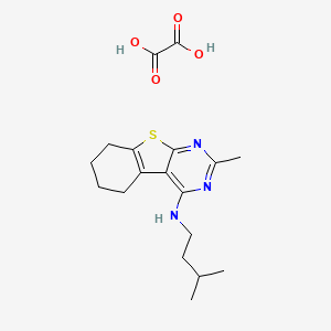 2-methyl-N-(3-methylbutyl)-5,6,7,8-tetrahydro[1]benzothieno[2,3-d]pyrimidin-4-amine oxalate