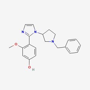 4-[1-(1-benzylpyrrolidin-3-yl)-1H-imidazol-2-yl]-3-methoxyphenol