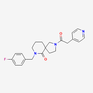 7-(4-fluorobenzyl)-2-(4-pyridinylacetyl)-2,7-diazaspiro[4.5]decan-6-one