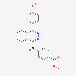 methyl 4-{[4-(4-hydroxyphenyl)-1-phthalazinyl]amino}benzoate