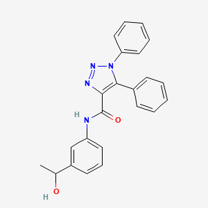 molecular formula C23H20N4O2 B5969370 N-[3-(1-hydroxyethyl)phenyl]-1,5-diphenyl-1H-1,2,3-triazole-4-carboxamide 