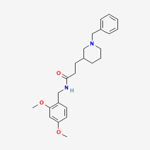 molecular formula C24H32N2O3 B5969403 3-(1-benzyl-3-piperidinyl)-N-(2,4-dimethoxybenzyl)propanamide 