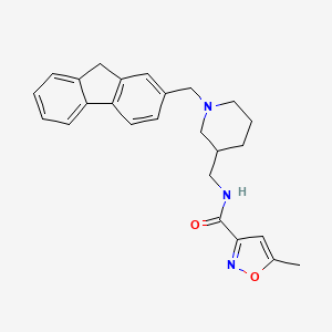 N-{[1-(9H-fluoren-2-ylmethyl)-3-piperidinyl]methyl}-5-methyl-3-isoxazolecarboxamide