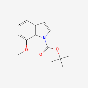 molecular formula C14H17NO3 B596944 Tert-butyl 7-methoxy-1H-indole-1-carboxylate CAS No. 1215205-77-8