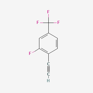 molecular formula C9H4F4 B596945 1-Ethynyl-2-fluoro-4-(trifluoromethyl)benzene CAS No. 1233506-35-8