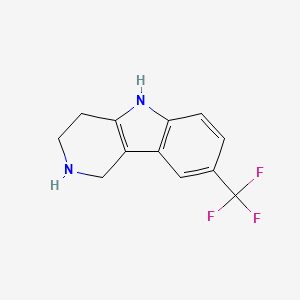 molecular formula C12H11F3N2 B596946 8-(三氟甲基)-2,3,4,5-四氢-1H-吡啶并[4,3-B]吲哚 CAS No. 19735-44-5