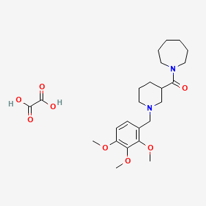 molecular formula C24H36N2O8 B5969461 1-{[1-(2,3,4-trimethoxybenzyl)-3-piperidinyl]carbonyl}azepane oxalate 