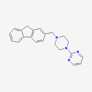 2-[4-(9H-fluoren-2-ylmethyl)-1-piperazinyl]pyrimidine