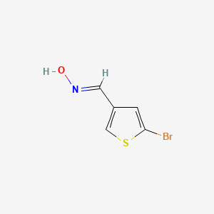molecular formula C5H4BrNOS B596951 (E)-5-bromothiophene-3-carbaldehyde oxime CAS No. 18791-96-3