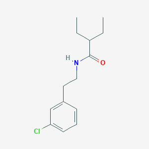 molecular formula C14H20ClNO B5969641 N-[2-(3-chlorophenyl)ethyl]-2-ethylbutanamide 