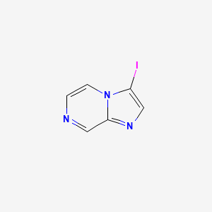 molecular formula C6H4IN3 B596966 3-Iodoimidazo[1,2-a]pyrazine CAS No. 1233689-64-9