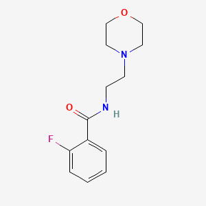 molecular formula C13H17FN2O2 B5969666 2-fluoro-N-[2-(4-morpholinyl)ethyl]benzamide 