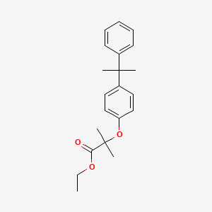 molecular formula C21H26O3 B5969718 ethyl 2-methyl-2-[4-(1-methyl-1-phenylethyl)phenoxy]propanoate 