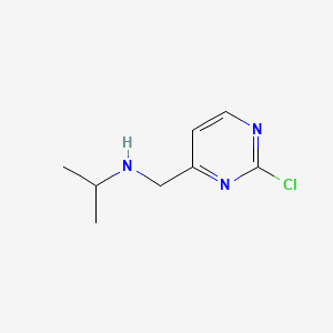 molecular formula C8H12ClN3 B596972 (2-Chloro-pyrimidin-4-ylmethyl)-isopropyl-amine CAS No. 1289388-00-6