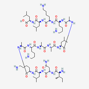 molecular formula C70H131N19O16 B596975 Mastoparan 17 (free acid) CAS No. 130571-28-7