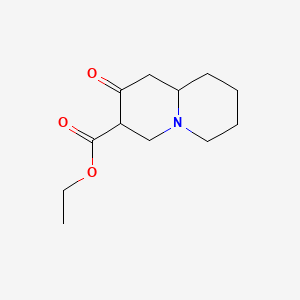 molecular formula C12H19NO3 B596982 Ethyl 2-oxooctahydro-1H-quinolizine-3-carboxylate CAS No. 1258431-03-6