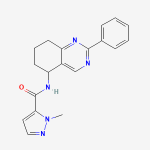 molecular formula C19H19N5O B5969846 1-methyl-N-(2-phenyl-5,6,7,8-tetrahydro-5-quinazolinyl)-1H-pyrazole-5-carboxamide 