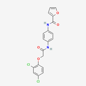 molecular formula C19H14Cl2N2O4 B5969914 N-(4-{[2-(2,4-dichlorophenoxy)acetyl]amino}phenyl)-2-furamide 