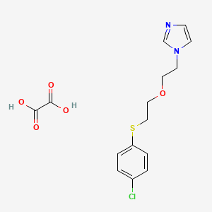 molecular formula C15H17ClN2O5S B5969988 1-(2-{2-[(4-chlorophenyl)thio]ethoxy}ethyl)-1H-imidazole oxalate 