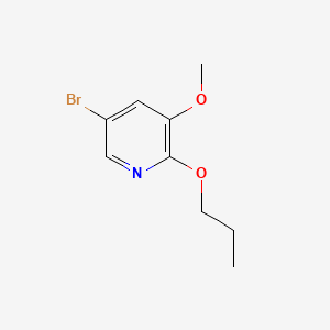 molecular formula C9H12BrNO2 B596999 5-Bromo-3-methoxy-2-propoxypyridine CAS No. 1241752-32-8