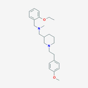 molecular formula C25H36N2O2 B5970029 (2-ethoxybenzyl)({1-[2-(4-methoxyphenyl)ethyl]-3-piperidinyl}methyl)methylamine 