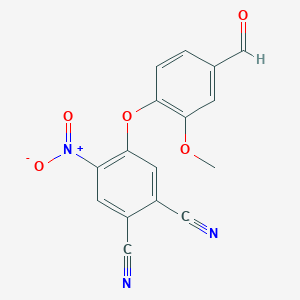 molecular formula C16H9N3O5 B5970065 4-(4-formyl-2-methoxyphenoxy)-5-nitrophthalonitrile 