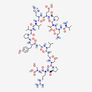 molecular formula C80H125N23O25 B597007 Big Endothelin-1 fragment (22-38) (human) CAS No. 124932-61-2