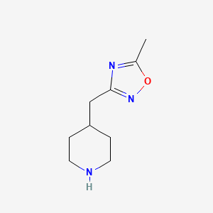 5-Methyl-3-(piperidin-4-ylmethyl)-1,2,4-oxadiazole