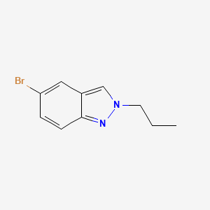 molecular formula C10H11BrN2 B597009 5-Bromo-2-propyl-2H-indazole CAS No. 1280786-77-7