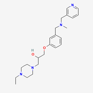 molecular formula C23H34N4O2 B5970099 1-(4-ethyl-1-piperazinyl)-3-(3-{[methyl(3-pyridinylmethyl)amino]methyl}phenoxy)-2-propanol 