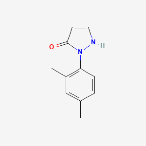 molecular formula C11H12N2O B597010 2-(2,4-Dimethylphenyl)-1,2-dihydropyrazol-3-one CAS No. 1245204-72-1