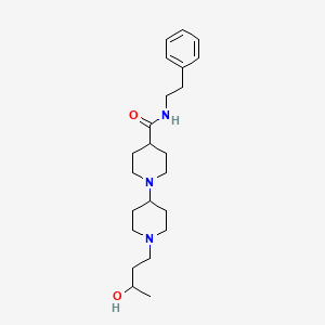 molecular formula C23H37N3O2 B5970103 1'-(3-hydroxybutyl)-N-(2-phenylethyl)-1,4'-bipiperidine-4-carboxamide 
