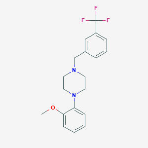 molecular formula C19H21F3N2O B5970155 1-(2-methoxyphenyl)-4-[3-(trifluoromethyl)benzyl]piperazine 