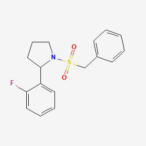 molecular formula C17H18FNO2S B5970169 1-(benzylsulfonyl)-2-(2-fluorophenyl)pyrrolidine 