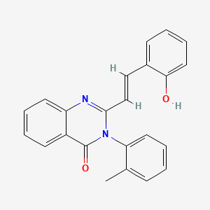 molecular formula C23H18N2O2 B5970203 2-[2-(2-hydroxyphenyl)vinyl]-3-(2-methylphenyl)-4(3H)-quinazolinone 